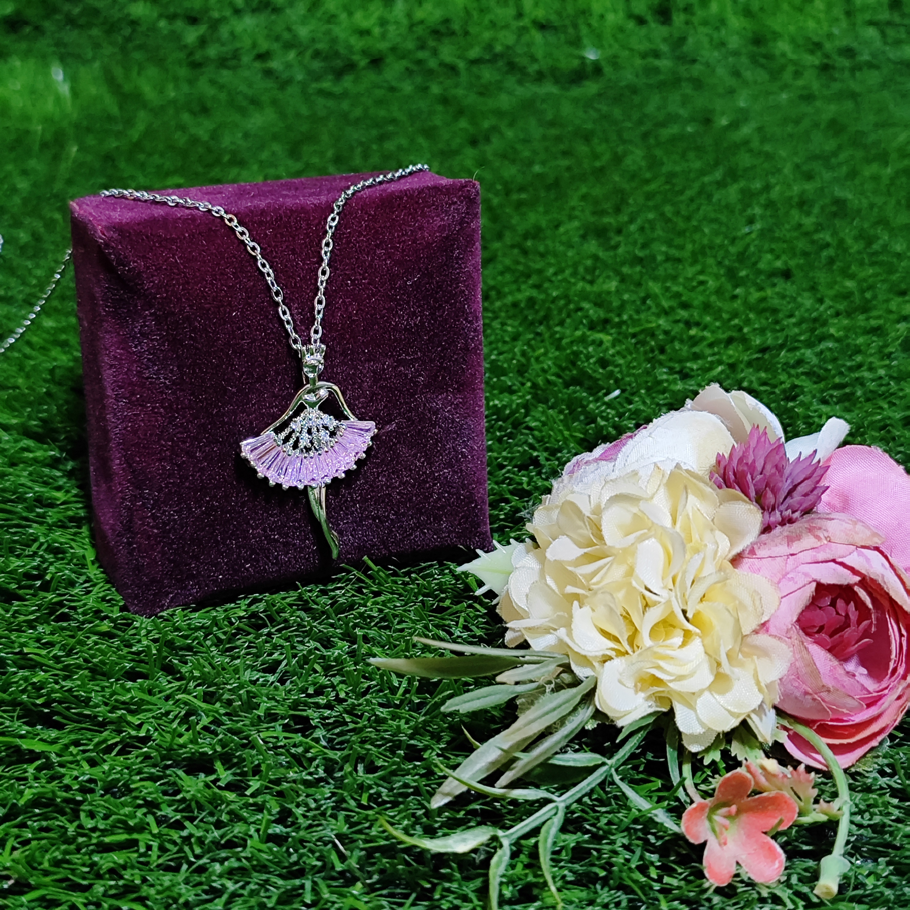 گردنبند رقص باله رنگ ثابت ضد حساسیت